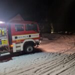 Požár maringotky na sjezdovce ve Velké Úpě