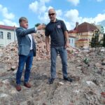 Poklepání základního kamene stavby domova pro seniory ve Vrchlabí