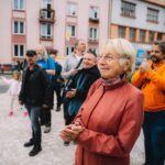 Odhalení sochy Jízda Veroniky Psotkové v Trutnově