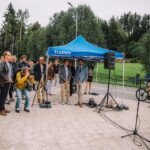 Odhalení sochy Jízda Veroniky Psotkové v Trutnově