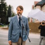 Odhalení sochy Jízda Veroniky Psotkové v Trutnově