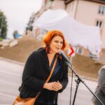 Odhalení sochy Jízda Veroniky Psotkové v Trutnově