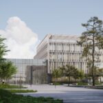 Vizualizace nových budov kampusu Univerzity Karlovy pro lékařskou a farmaceutickou fakultu