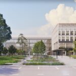Vizualizace nových budov kampusu Univerzity Karlovy pro lékařskou a farmaceutickou fakultu