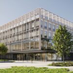 Vizualizace nových budov kampusu Univerzity Karlovy pro lékařskou a farmaceutickou fakultu
