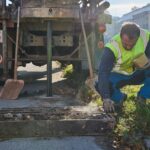 Průzkum stavu podloží na Úpském nábřeží v Trutnově