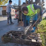 Průzkum stavu podloží na Úpském nábřeží v Trutnově
