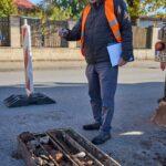 Průzkum stavu podloží na Úpském nábřeží v Trutnově