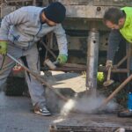 Průzkum stavu podloží na Úpském nábřeží v Trutnově