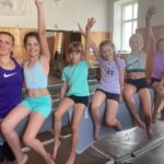 Gymnastky Spartaku Trutnov na soustředění v Hostinném