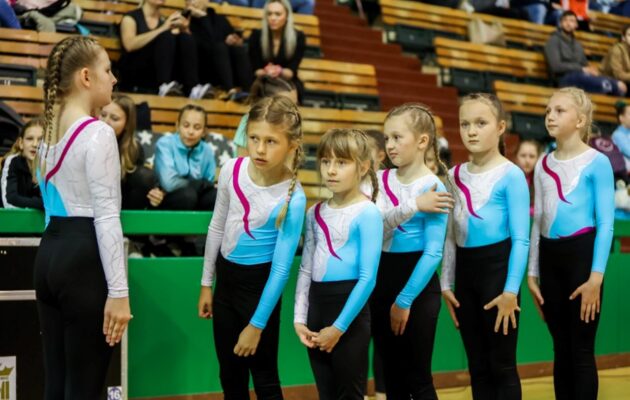 Gymnastky Spartaku Trutnova na MČR v Teamgymu v Olomouci