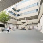 Vizualizace nových budov kampusu Univerzity Karlovy pro lékařskou a farmaceutickou fakultu
