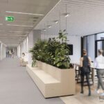 Vizualizace nových budov kampusu Univerzity Karlovy pro lékařskou a farmaceutickou fakultu