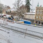 První díl konstrukce lávky Na Struze