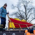 Start 28. ročníku Ledové jízdy v Peci pod Sněžkou