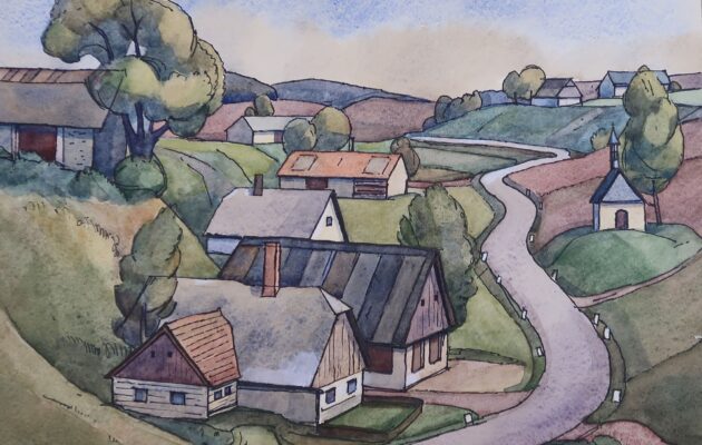 Z muzejních sbírek: Motiv z Rubínovic od malíře Vladimíra Hendrycha