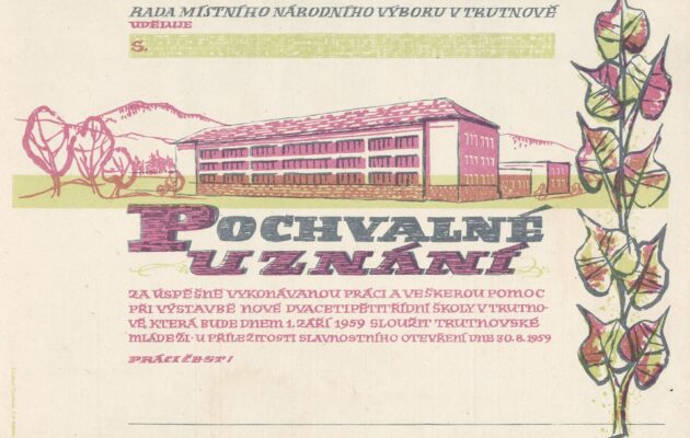 Pochvalné uznání k otevření novostavby ZŠ v Komenského ulici