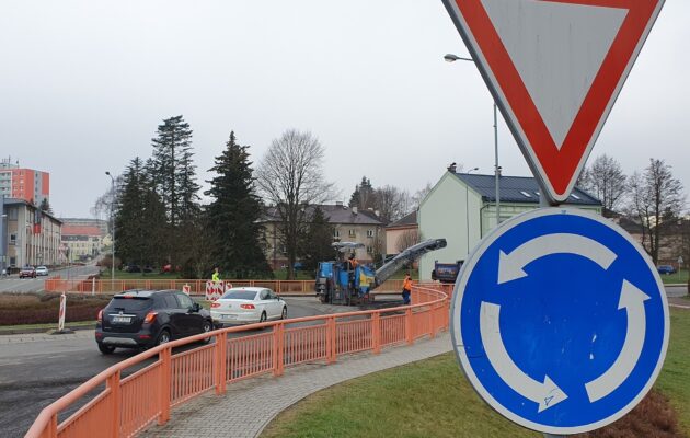 Oprava křižovatky u autobusového nádraží