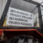 Protestní jízda zemědělců v Trutnově
