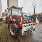 Protestní jízda zemědělců v Trutnově