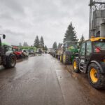Protestní jízda zemědělců v Trutnově