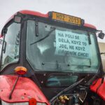 Protestní jízda zemědělců v Trutnově