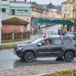 Protestní jízda zemědělců v Trutnově