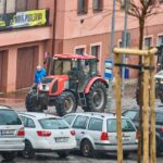 Protestní jízda zemědělců v Trutnově