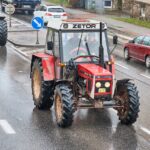 Protestní jízda zemědělců v Trutnově