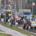 Protestní jízda zemědělců v Trutnově
