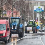 Protestní jízda zemědělců v Trutnově