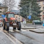 Protestní jízda zemědělců v Trutnově