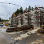 Stavba retenční nádrže pro zasněžování v Janských Lázních