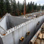 Stavba retenční nádrže pro zasněžování v Janských Lázních