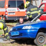 Srážka vlaku s autem při Dni železnice