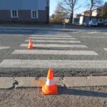 Střet cyklisty s chodkyní v Náchodské