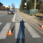 Střet cyklisty s chodkyní v Náchodské