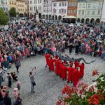Sejmutí draka z věže Staré radnice