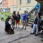Sejmutí draka z věže Staré radnice