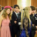 Taneční lekce středoškoláků v Národním domě