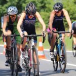 Triatletky Anna Fixová a Kristýna Křížová