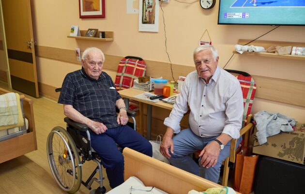 Václav Klaus u předsedy Klubu seniorů