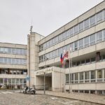 Tibetská vlajka před Novou radnicí