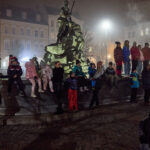 Příjezd Martina na bílém koni do Trutnova