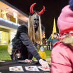 Mikulášskou nadílku v areálu SVČ zakončil ohňostroj