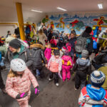 Škola bruslení: závěrečná lekce s karnevalem masek