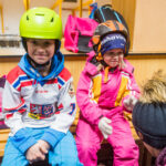 Škola bruslení: závěrečná lekce s karnevalem masek