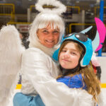 Škola bruslení: závěrečná lekce s karnevalem masek