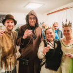 Vánoční besídka kapel Jakž Takž a S-Band ve Lhotě - téma Středověk