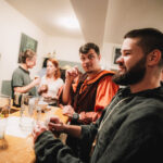 Vánoční besídka kapel Jakž Takž a S-Band ve Lhotě - téma Středověk